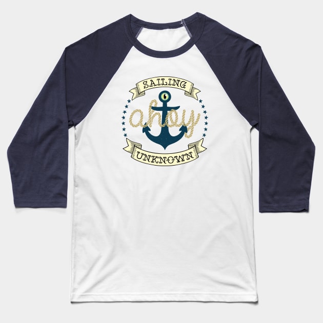 Ahoy! Baseball T-Shirt by Laura_Nagel